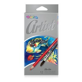 Artist Watercolour pencils 12 colours Colorino Kids 65528PTR