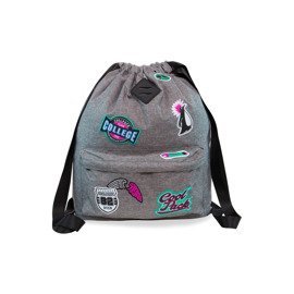 Backpack CoolPack Urban Badges Girls Grey 28389CP No. B73058