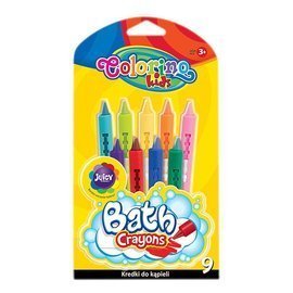 Bath crayons 9 colours Colorino Kids 38973PTR