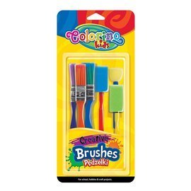 Creative brushes 6 pcs. Colorino Kids 39031PTR