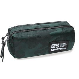 Double zippers pencil pouch CoolPack Edge Army Green 99141CP No. B69074