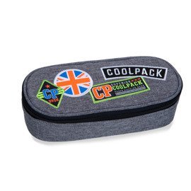 Pencil case CoolPack Campus Badges Grey 38029CP No. B62052