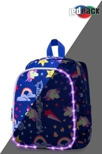 School backpack Coolpack Bobby LED Unicorns 22738CP A23208