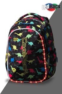 School backpack Coolpack Joy M LED Dinosaurs 94603CP A20204