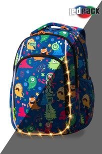 School backpack Coolpack Strike S LED Funny Monsters 94702CP A18206