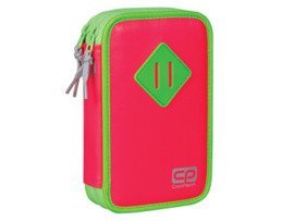School pencil case with equipment Coolpack Jumper Rubin neon 66358CP nr A472