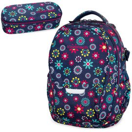 Set Coolpack Hippie Daisy - Factor backpack and Campus pencil case