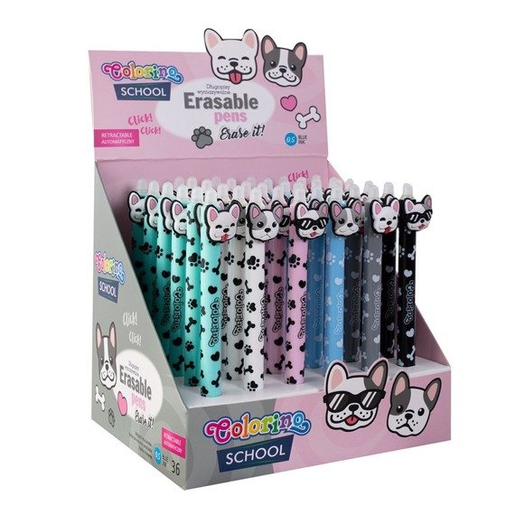 Erasable pen Dog Black Colorino School