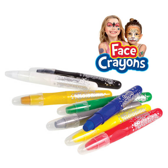 Face crayons 12 colours Colorino Kids 32650PTR