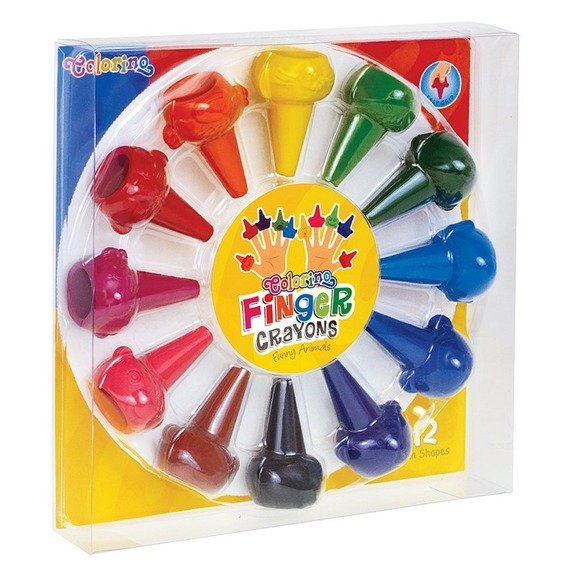 Finger crayons 12 colours Colorino Kids 66174PTR