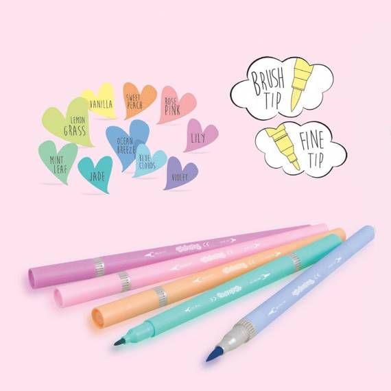 Glitter markers 6 colours Colorino Kids 65641PTR