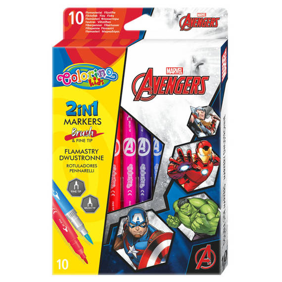 Glitter markers 6 colours Colorino Kids 65641PTR