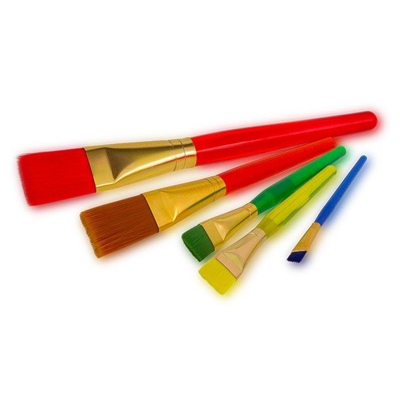 Jumbo acrylic paint brushes 5 pcs. Colorino Kids 39062PTR