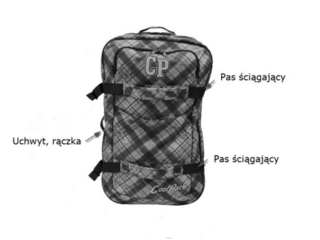 Large suitcase Coolpack Vagabond Rubin 46732CP No. 104