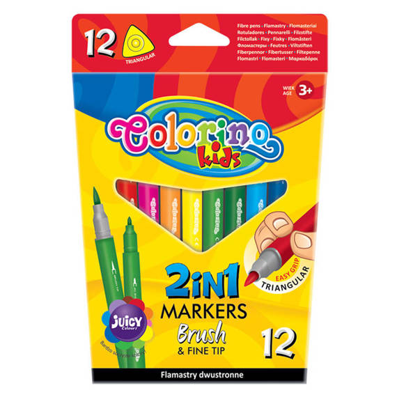 Markers 12 colours Colorino Kids 14588PTR/1