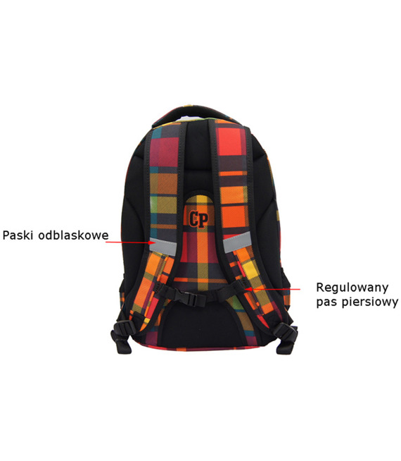 Plecak szkolny Coolpack College Sunset check 76777CP nr 617