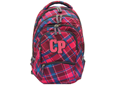 School backpack Coolpack College Cranbeery check 77071CP nr 630