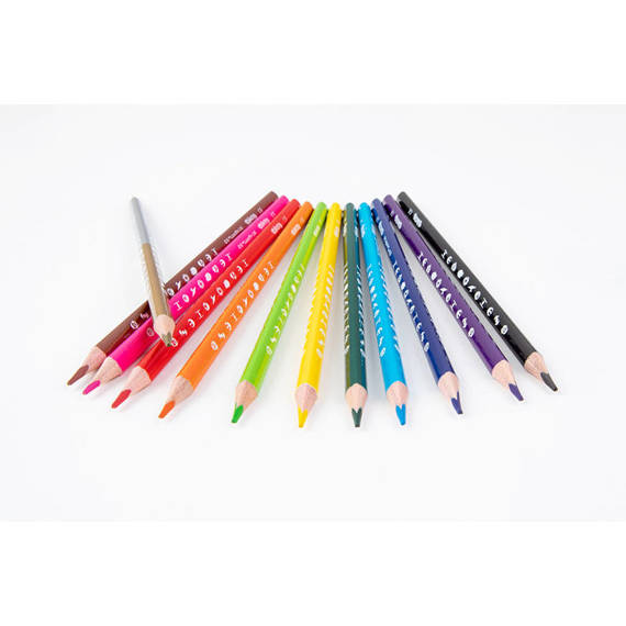 Triangular coloured pencils 12 colours Colorino Kids 51828PTR