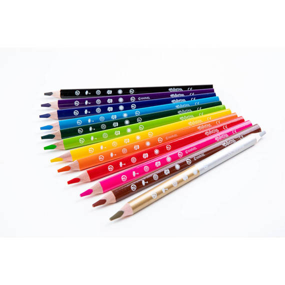 Triangular coloured pencils JUMBO 12 colours