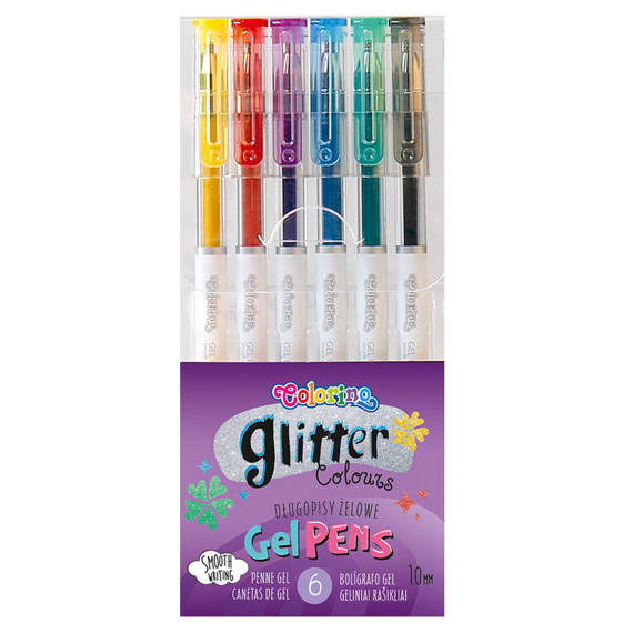 Triangular glitter pens 12 colors Colorino Kids 32469PTR