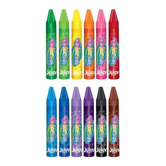 Triangular oil pastels 12 colours Colorino Kids 32636PTR