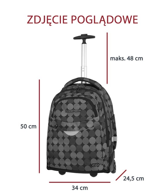 Trolley backpack Coolpack Rapid Criss Cross 82102CP nr A516