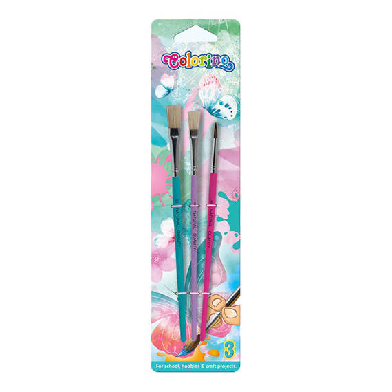 Wooden paint brushes 3 pcs. Colorino Kids 13741PTR/1