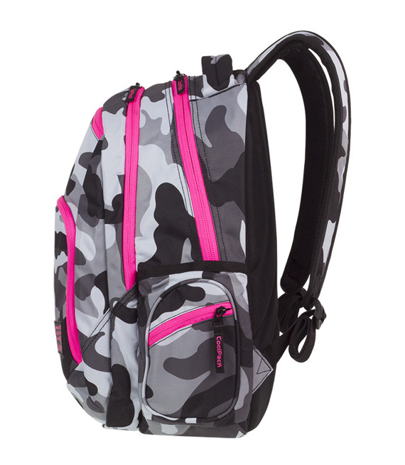 Zestaw młodzieżowy Coolpack 2018 Camo Pink Neon - plecak Break i piórnik Clever