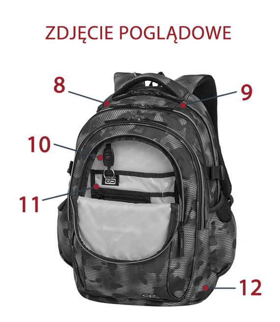 Zestaw szkolny Coolpack 2018 Springfield - plecak College i piórnik Clever