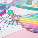  Hexagonal coloured pencils 12 colours Colorino Kids 14687PTR/1