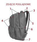 Plecak młodzieżowy Coolpack Dart Girls Badges Denim 37916CP No. B19057