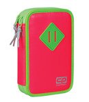 School pencil case with equipment Coolpack Jumper Rubin neon 66358CP nr A472