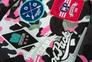 Set Coolpack Camo Pink Badges - Dart backpack and a Clever pencil case