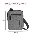 Shoulder bag Coolpack Draft Snow Grey/Silver 88312CP nr A313