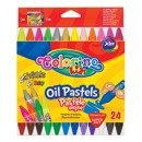 Triangular oil pastels 24 colours Colorino Kids 36085PTR