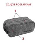 Zestaw młodzieżowy Coolpack 2018 Camouflage Tangerine - plecak Break, piórnik Clever i saszetka Madison