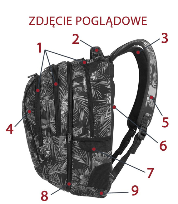 Zestaw szkolny Coolpack 2018 Criss Cross - plecak Combo i piórnik Clever