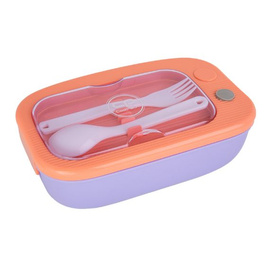 Śniadaniówka z przegródką i sztućcami Coolpack Mil Peach/Purple Z31003