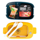 Śniadaniówka z przegródką i sztućcami Coolpack Mil Blue/Yellow Z31001