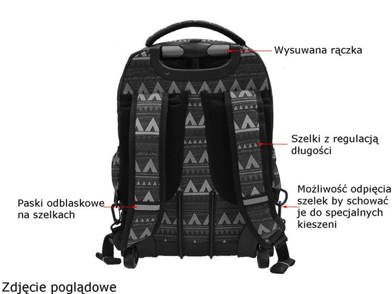 Plecak szkolny na kółkach Coolpack Swift Confetti 69151CP nr 898