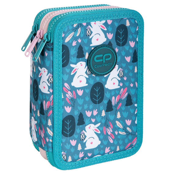 Piórnik szkolny potrójny z wyposażeniem CoolPack Jumper 3 Princess Bunny E67536