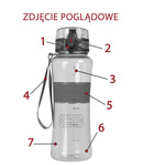 Water bottle Coolpack Tritanum 550 ml Violet 67522CP