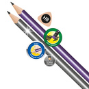 Ołówek trójkątny z gumką Metaliczną 1 sztuka Colorino Kids 39941PTR