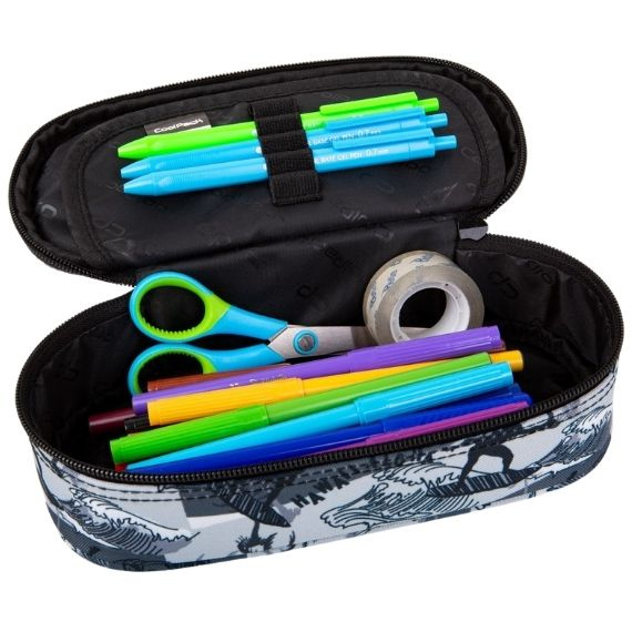 Pencil case CoolPack Campus Camo Mesh Yellow 98410CP No. B62068