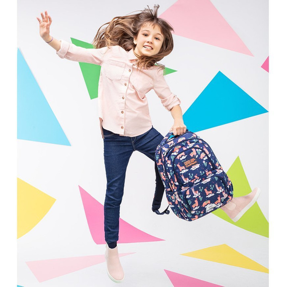 Plecak szkolny CoolPack Spiner Termic Badges Girls Grey 80301CP C01155