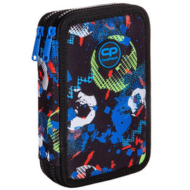 Piórnik szkolny podwójny z wyposażeniem CoolPack Jumper 2 Football Blue 2 D066336
