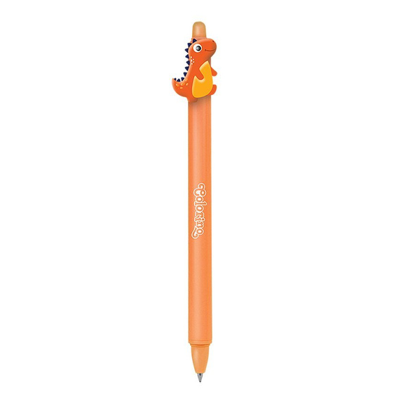 Długopis automatyczny wymazywalny Dinozaury pomarańczowy Colorino School 29928PTR