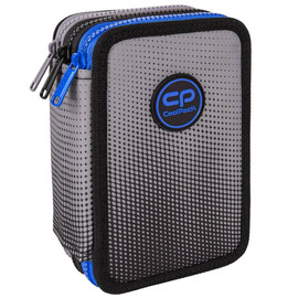 Piórnik szkolny potrójny z wyposażeniem CoolPack Jumper 3 Gradient Grey E67511