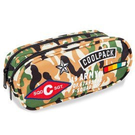 Double decker pencil case Coolpack Clever Camo Desert Badges 23643CP A65109