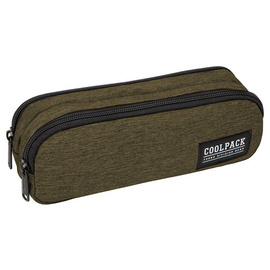 Piórnik szkolny dwukomorowy CoolPack Clio Snow Olive Green 51141CP C69162